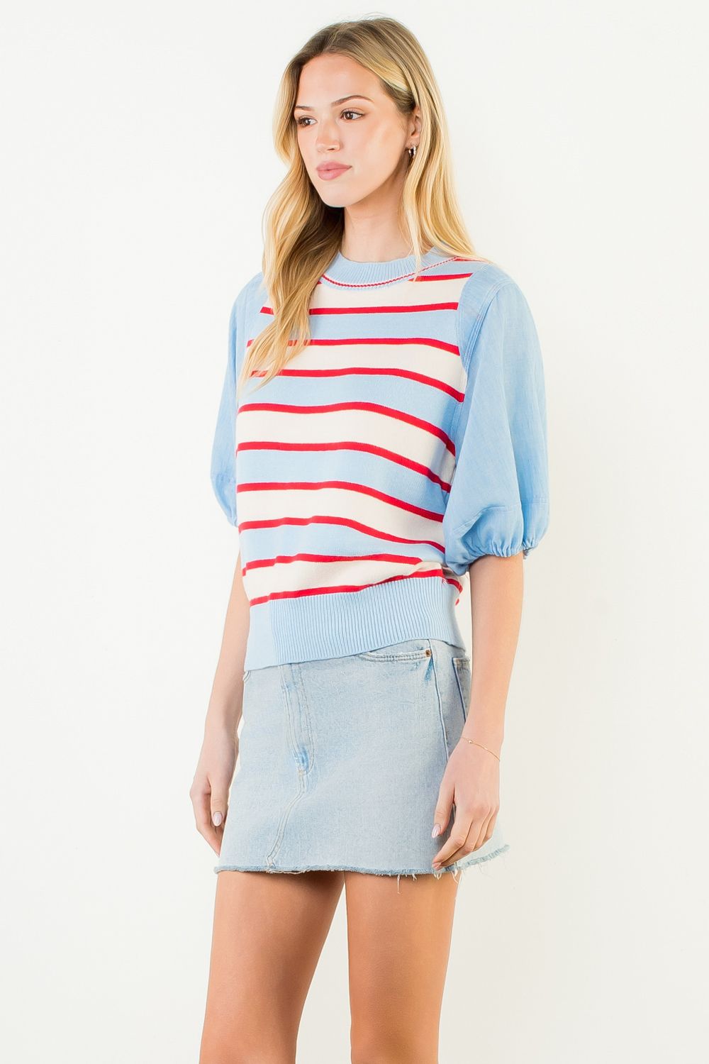 THML Blue Skies & Red Stripes Top