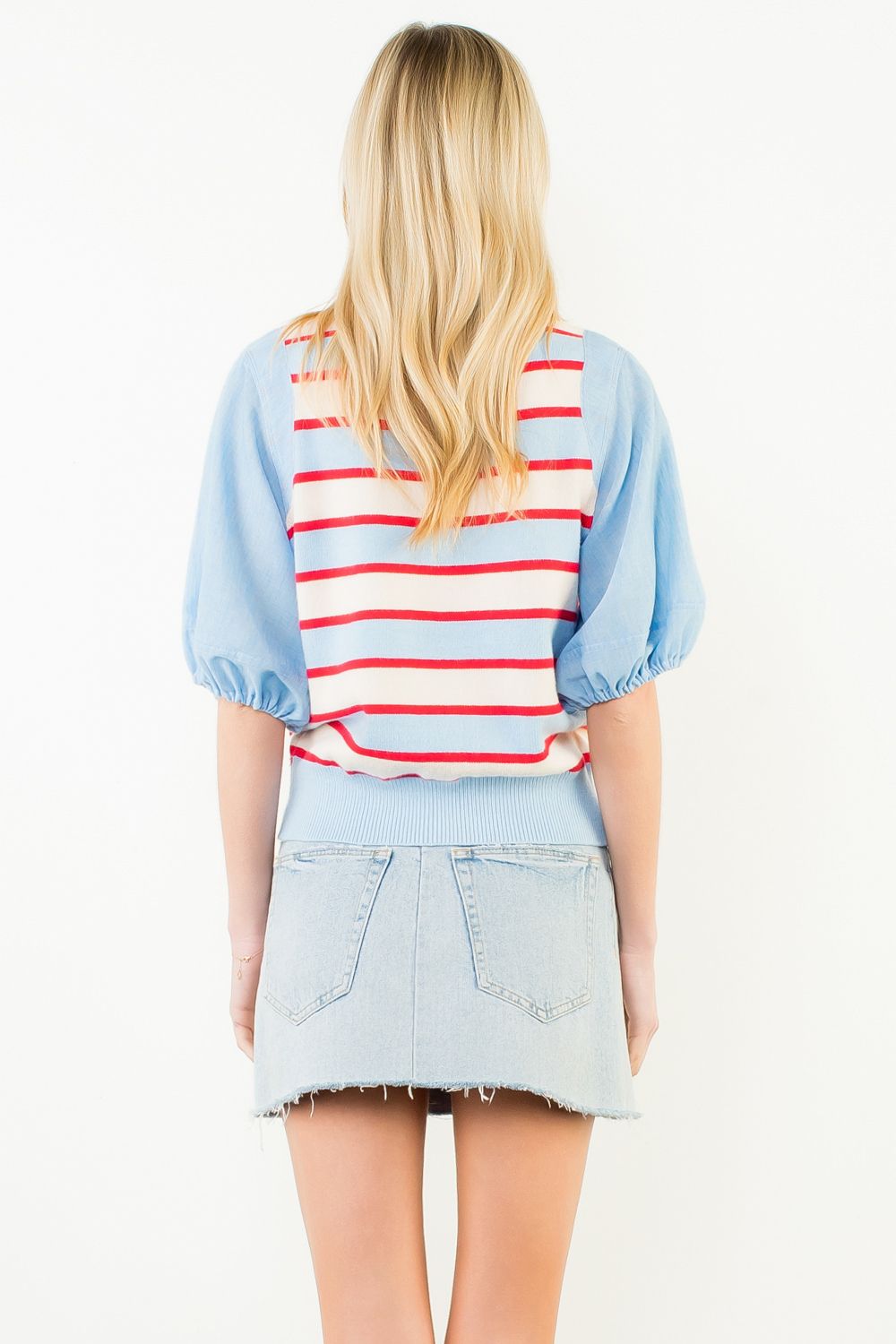 THML Blue Skies & Red Stripes Top
