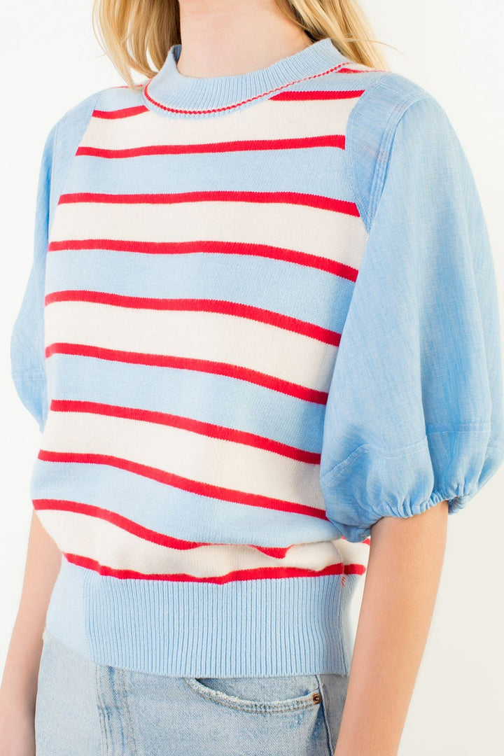 THML Blue Skies & Red Stripes Top