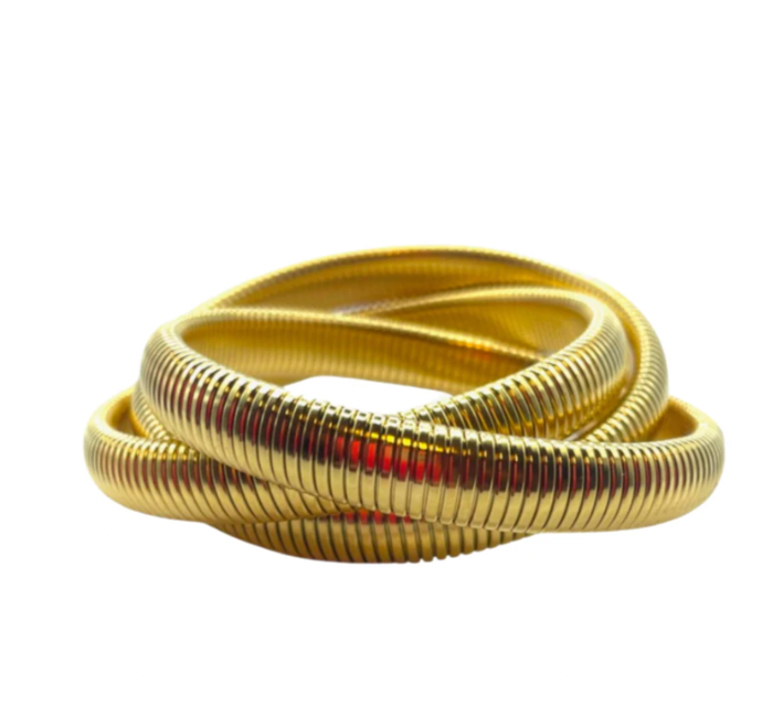 Accessory Concierge - Gold Twisted Cobra Bracelet