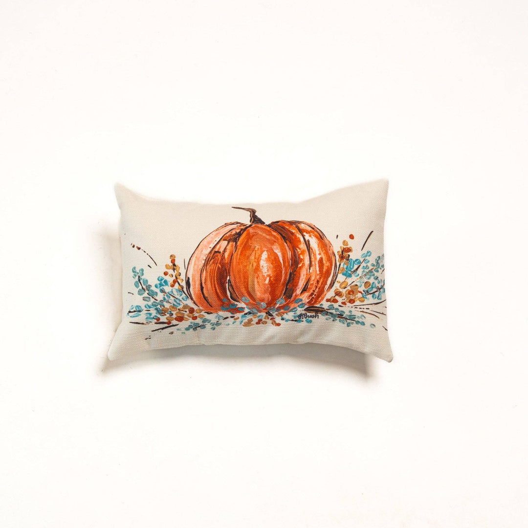 LuckyBird Apparel and Home - Harvest Pumpkin Nest Pillow: 12x18" / Pillow
